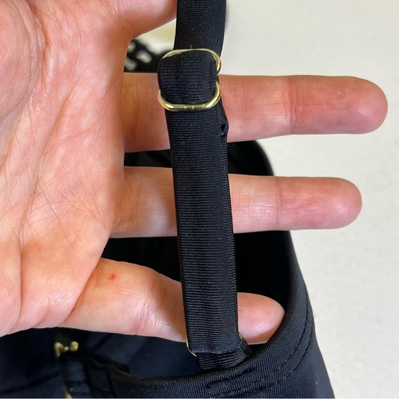 Shade & Shore Women’s Black Chochet Underwire Bikini Top Removable Pads Size 34D - Picture 9 of 9